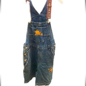 Pooh Jean Overalls Shorts
